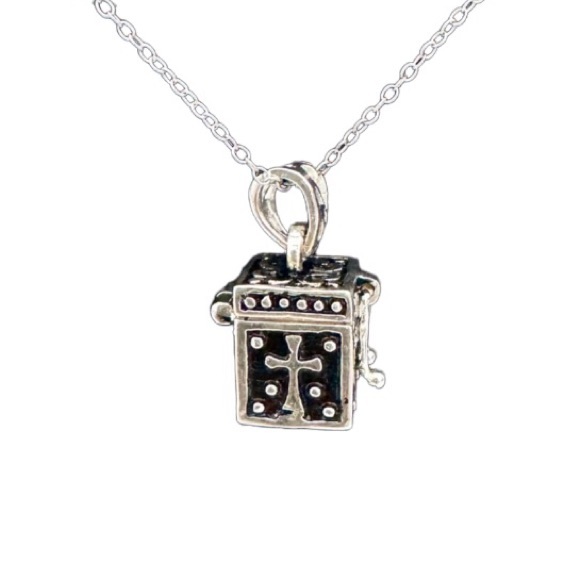 925 Silver box necklace to hold all your secrets and treasures. - Picture 3 of 7